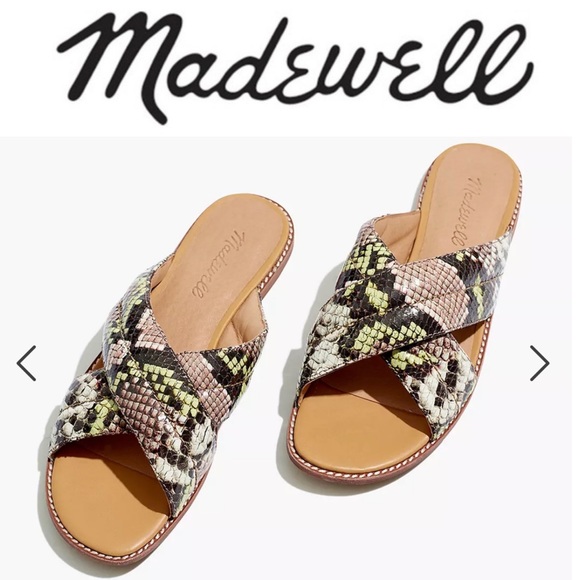 Madewell Shoes - New Madewell Skyler Slide Sandal Snake Embossed 5